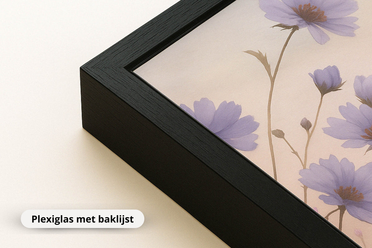 Warme abstractie in natuurlijke kleuren – portret wandkunst van WallArtistic