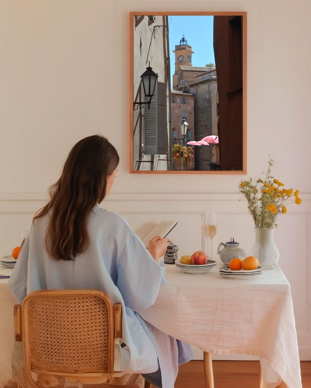 Klokkentoren van Saint-Tropez Poster – staande poster voor modern interieur