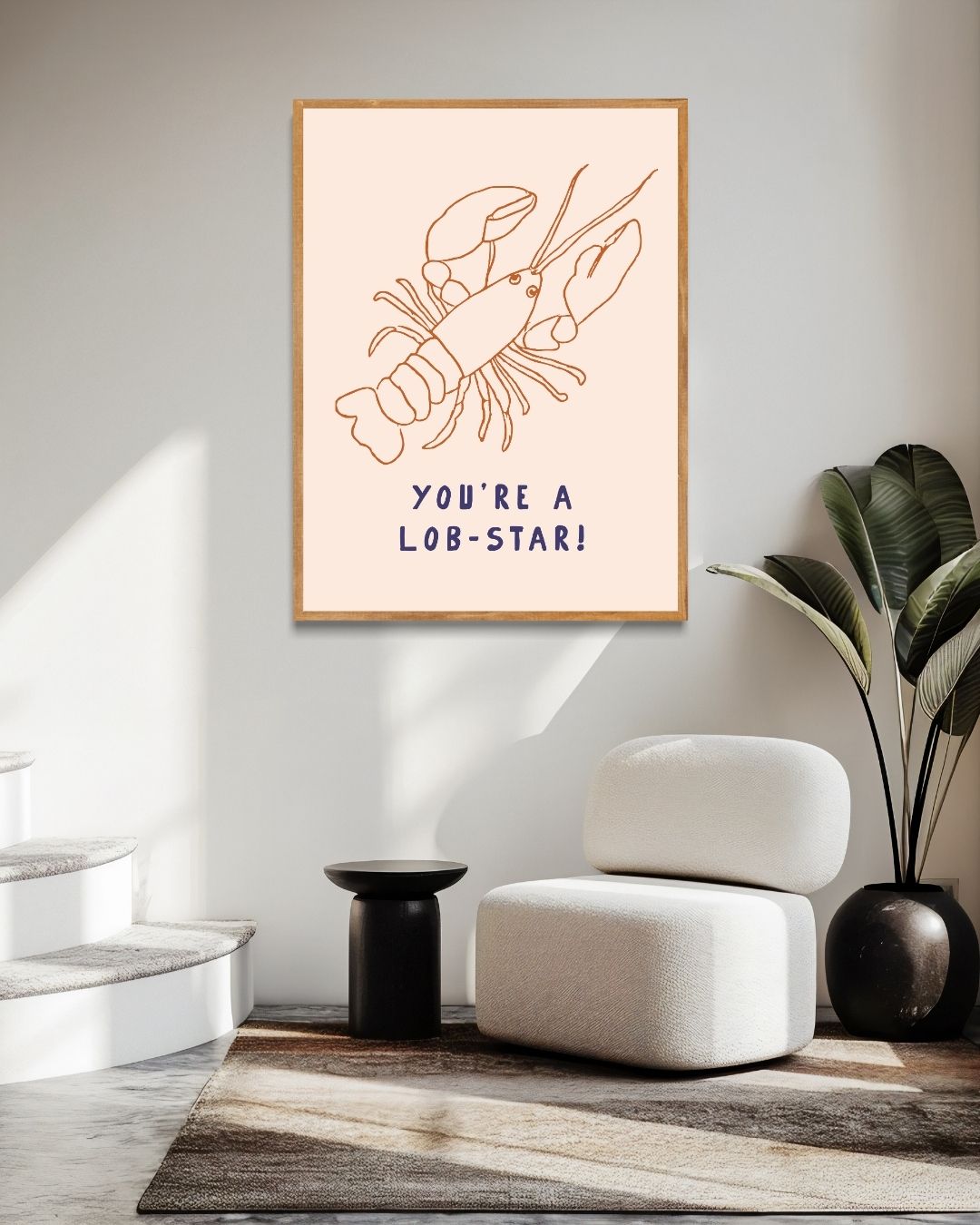 Lob-star Poster – staande poster voor modern interieur