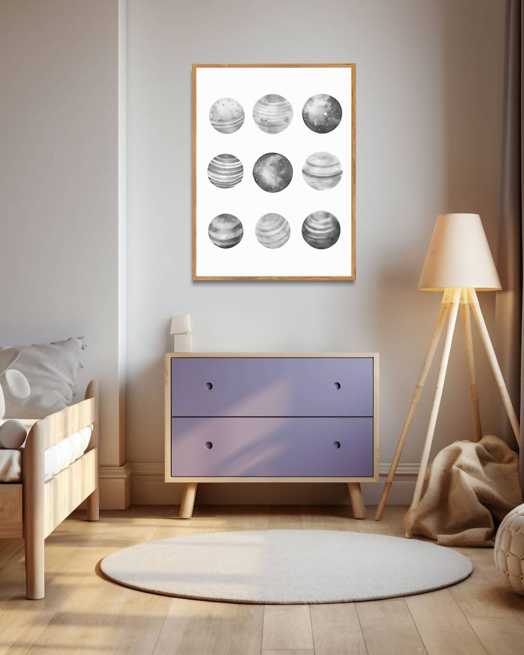 Mystieke planeten Poster – staande poster voor modern interieur