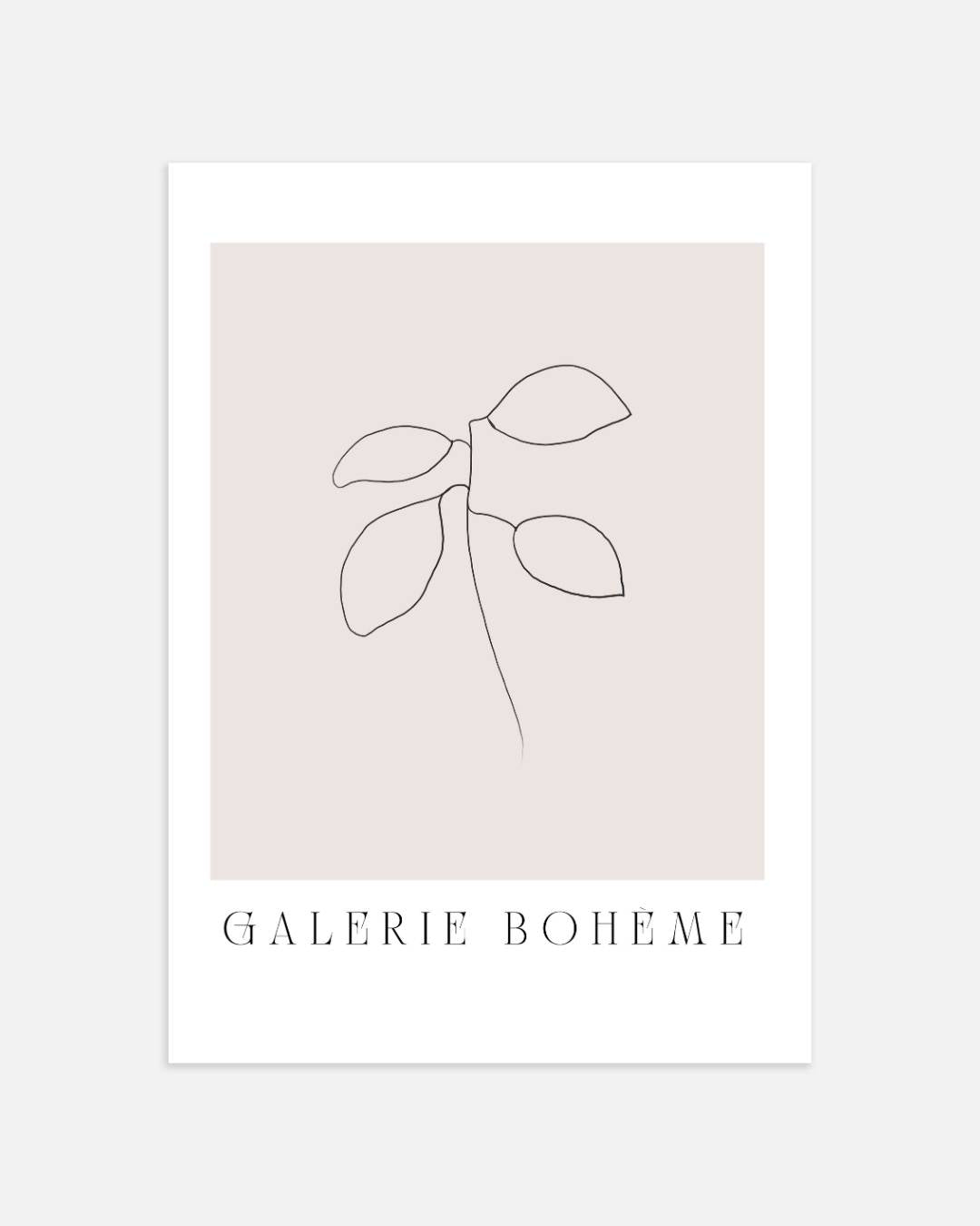 Galerie blad boheme Poster – portret wanddecoratie van WallArtistic