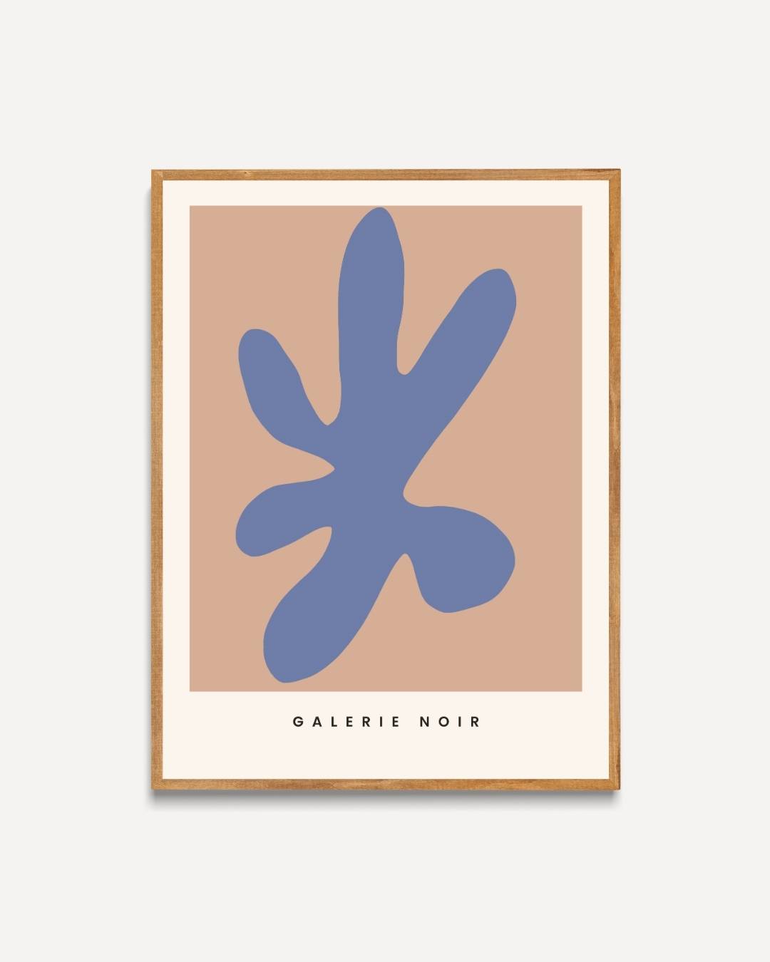 Blauwe vorm Poster – portret poster als wanddecoratie