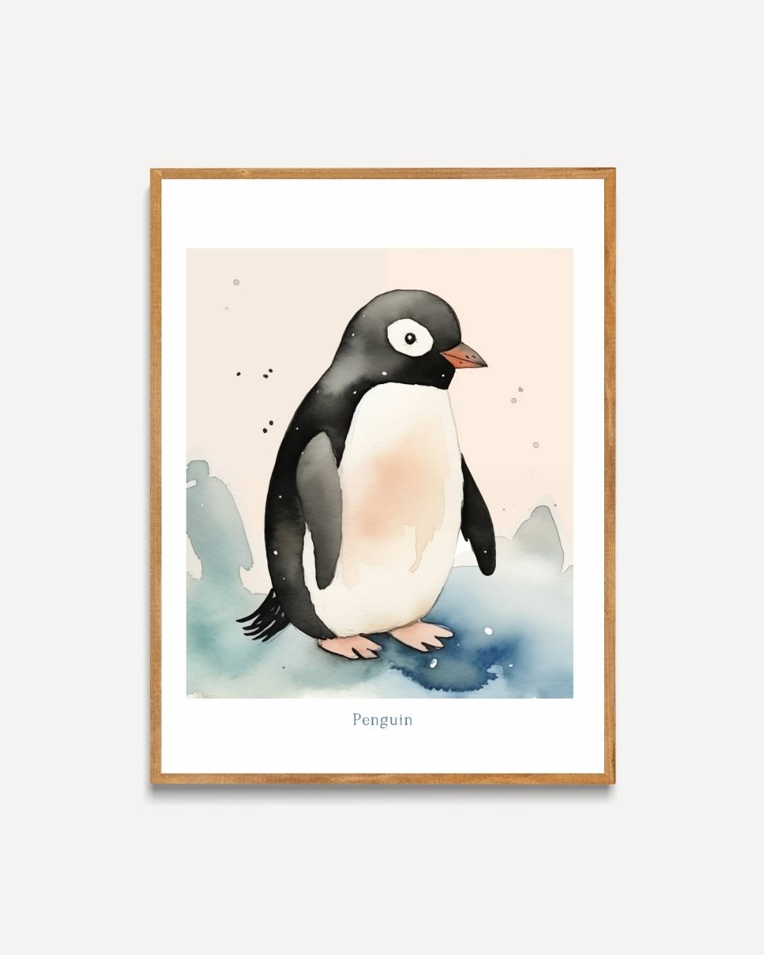 Schattige pinguïn Poster – portret poster als wanddecoratie