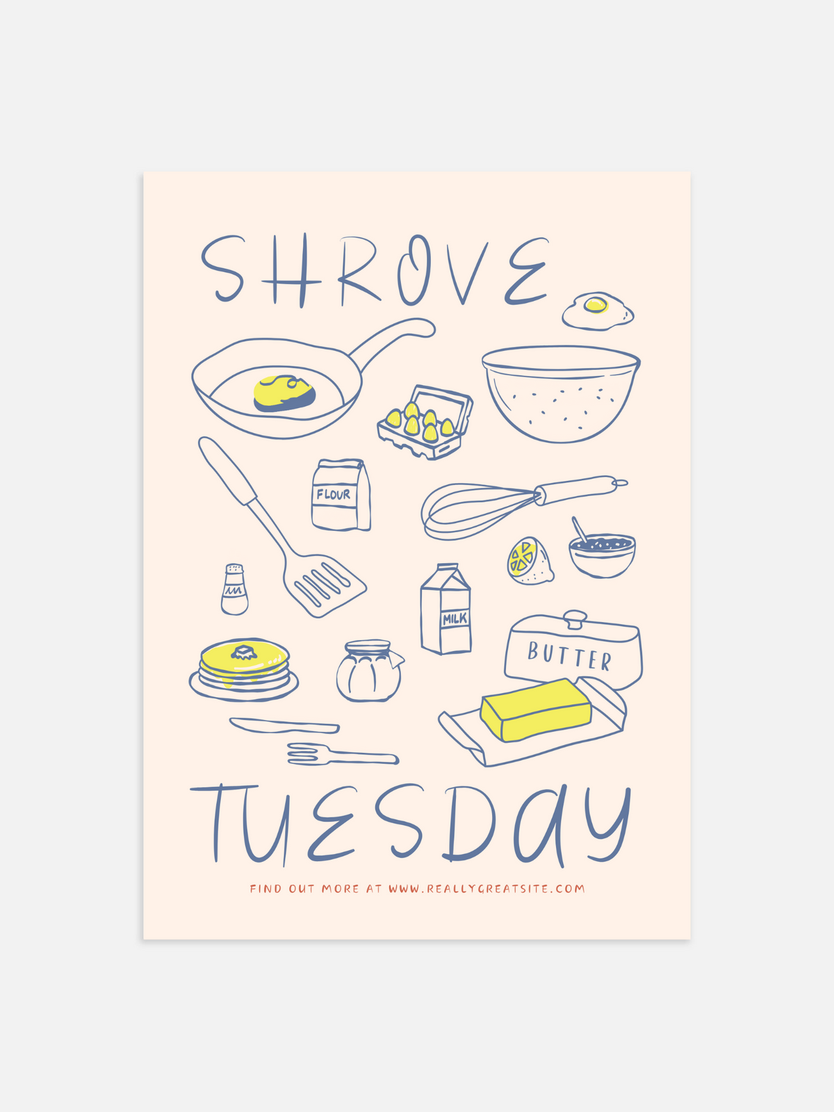 Shrove tuesday Poster – portret poster als wanddecoratie