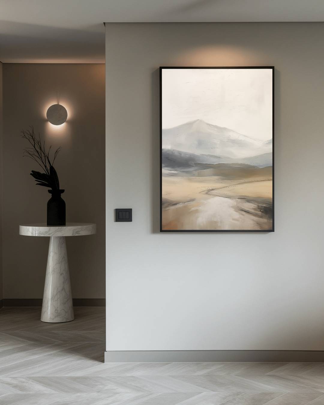 Verloren pad in bergen Poster – staande poster voor modern interieur