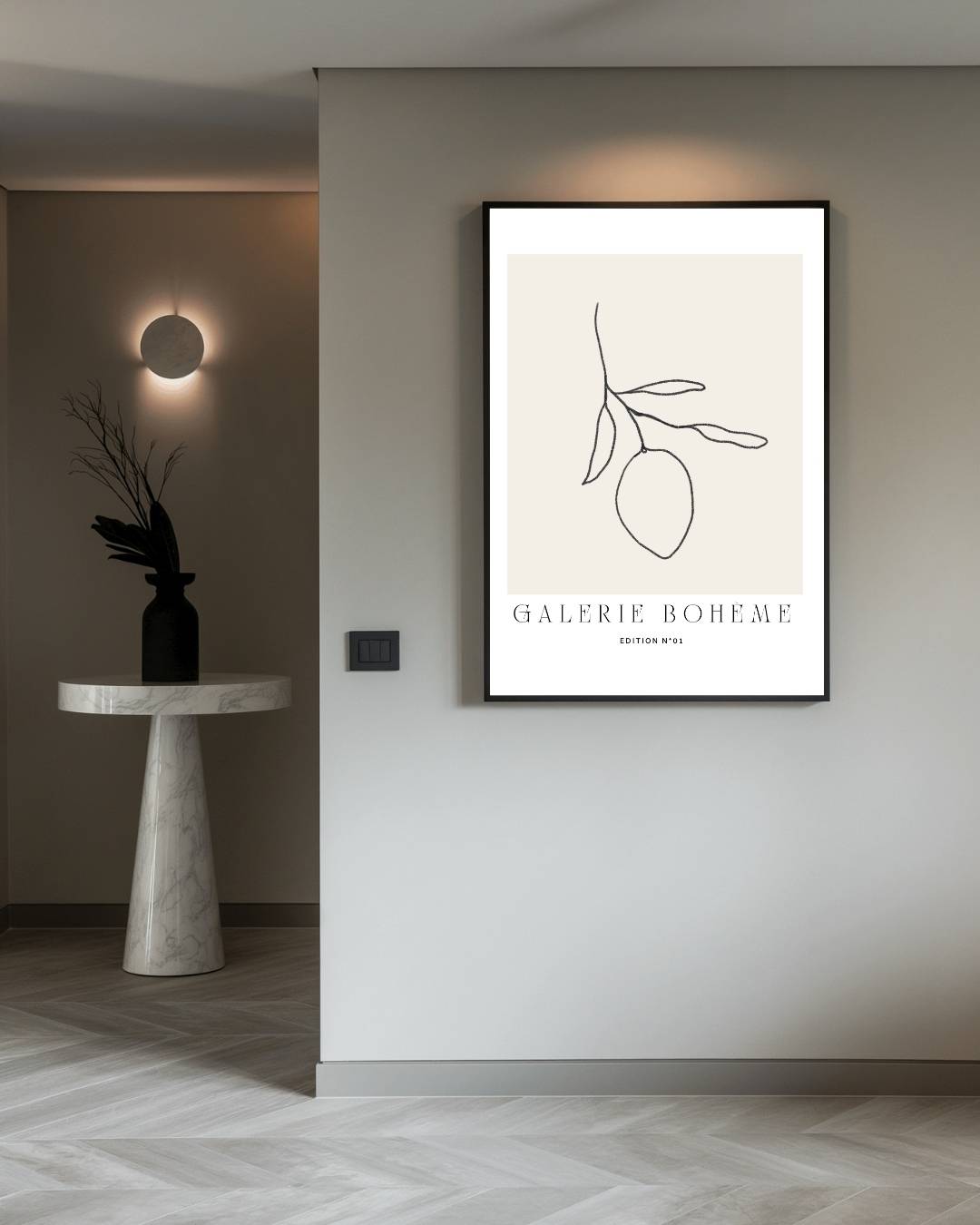Galerie Bohème Poster – staande poster voor modern interieur