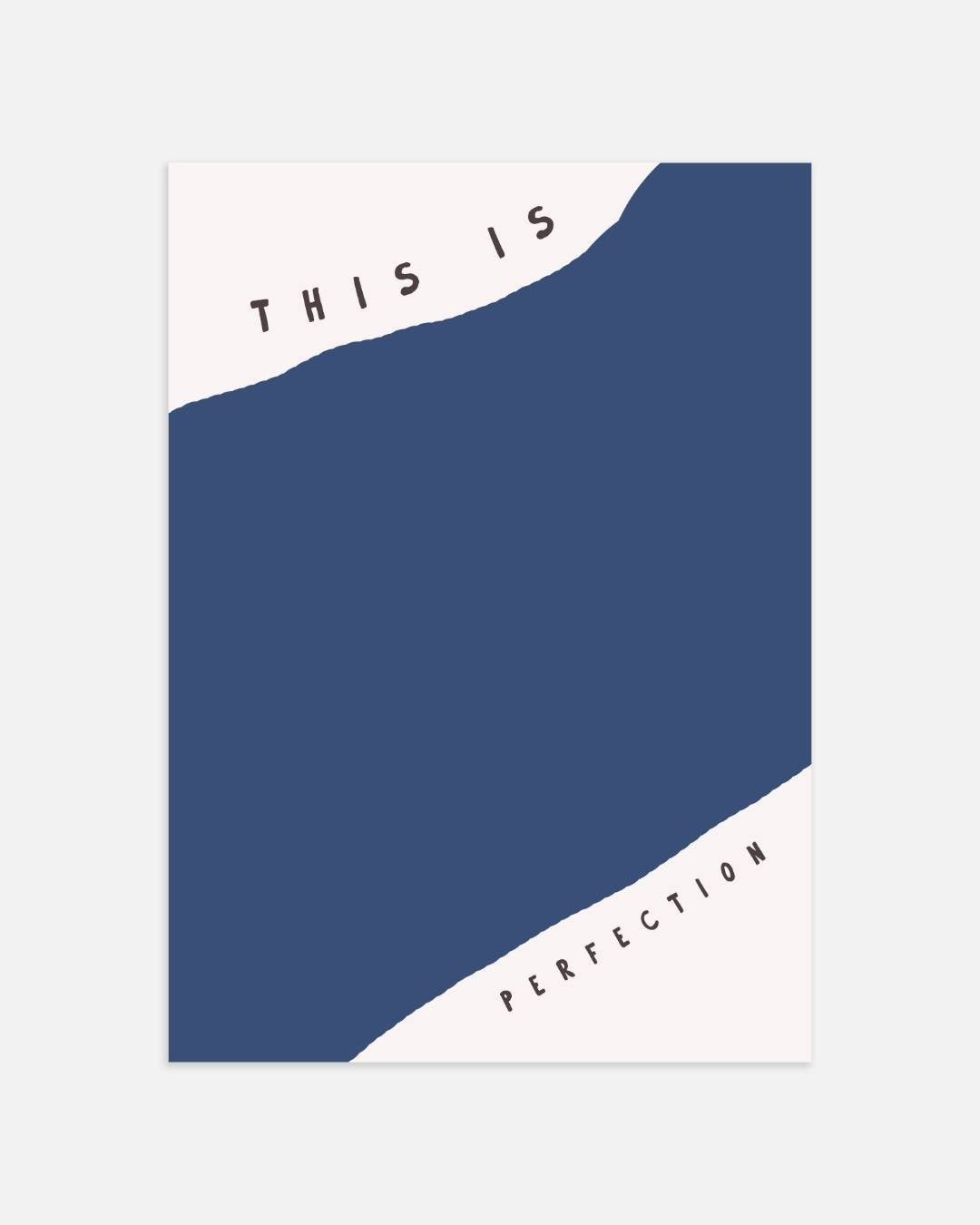 This is perfection Poster – portret wanddecoratie van WallArtistic