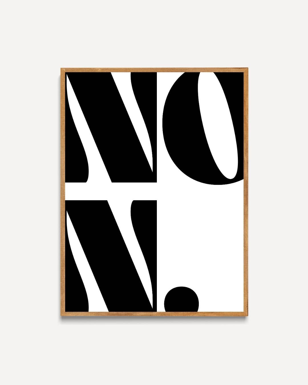 Minimalistische typografie Poster – portret poster als wanddecoratie