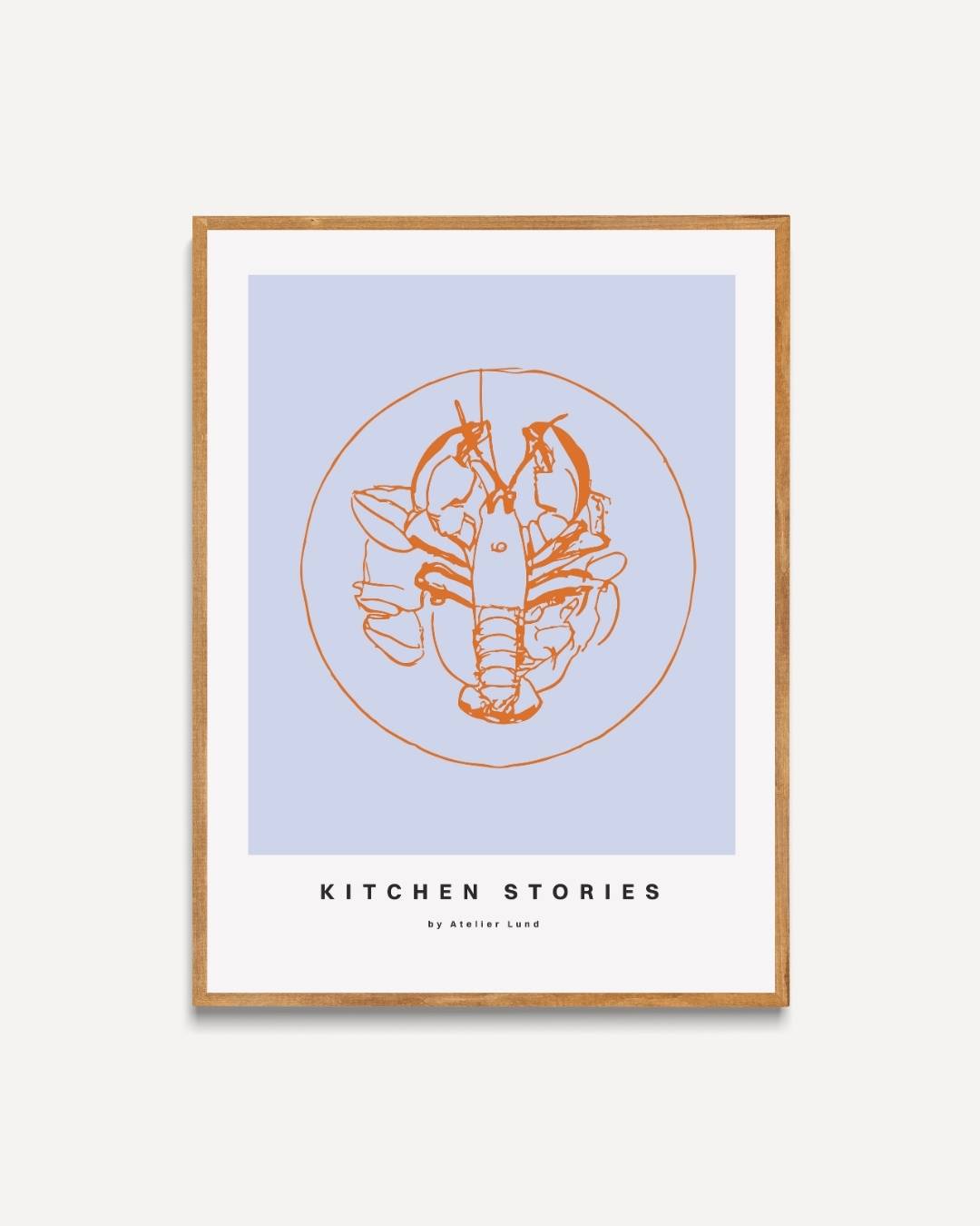 Kreeft op bord Poster – portret poster als wanddecoratie