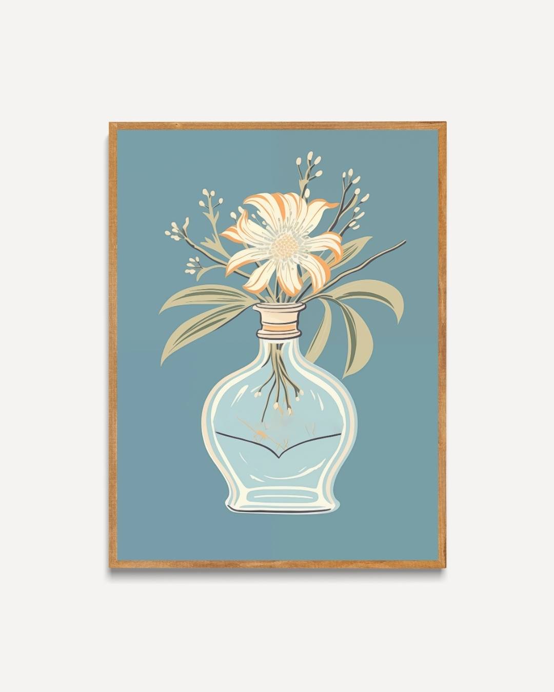 Bloem in vaas Poster – portret poster als wanddecoratie