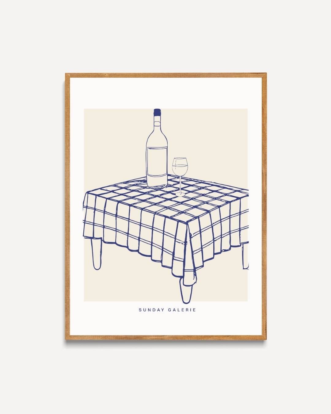 Gedekte tafel Poster Kunstwerk – portret poster als wanddecoratie