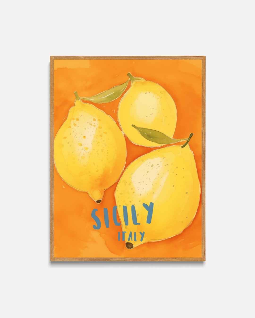 Sicilian Citrus Delight Poster – portret poster als wanddecoratie