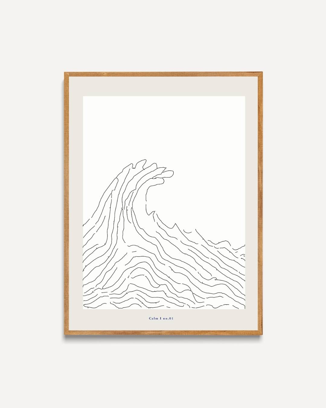Big wave Poster – portret poster als wanddecoratie