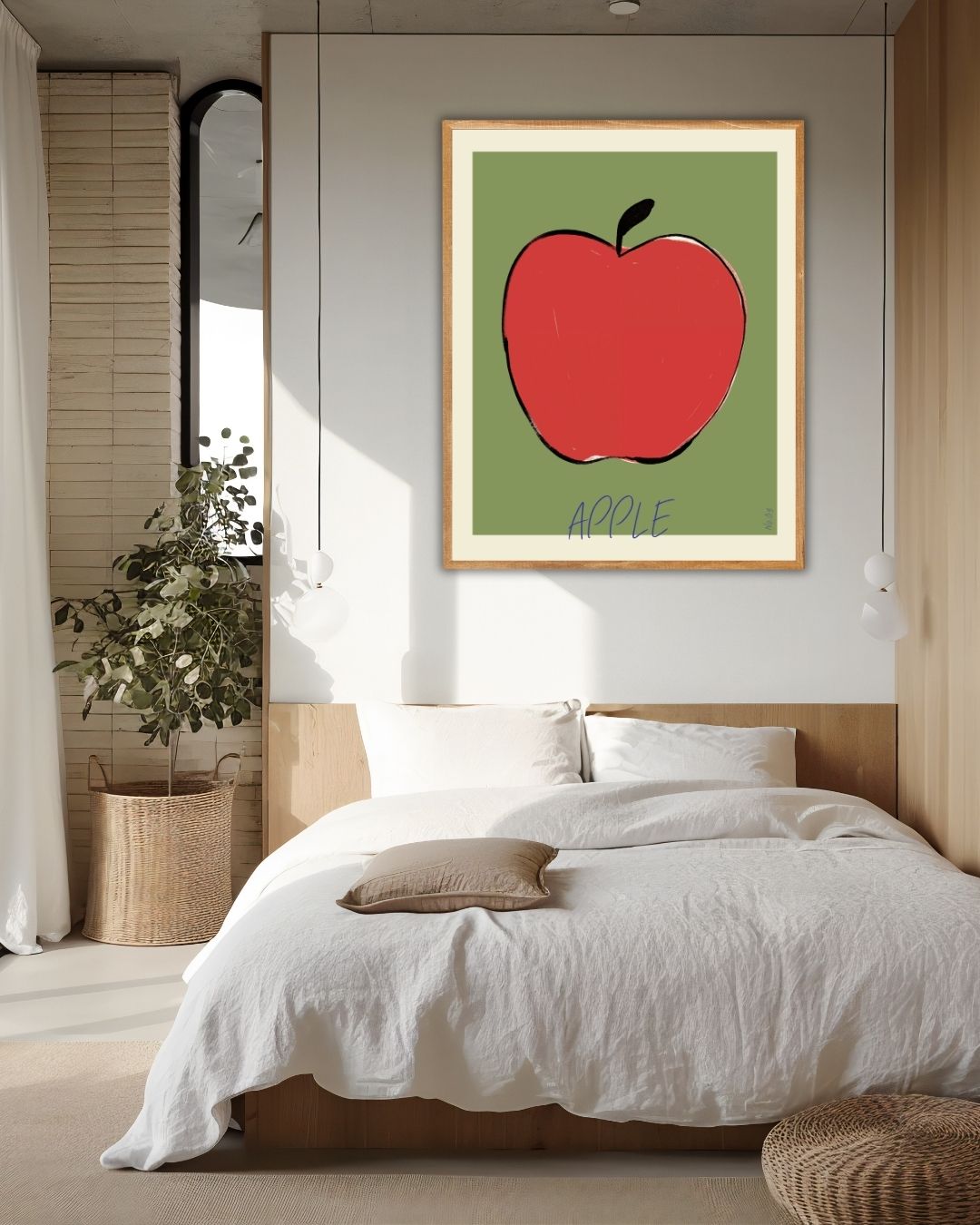 Apple Poster – staande poster voor modern interieur