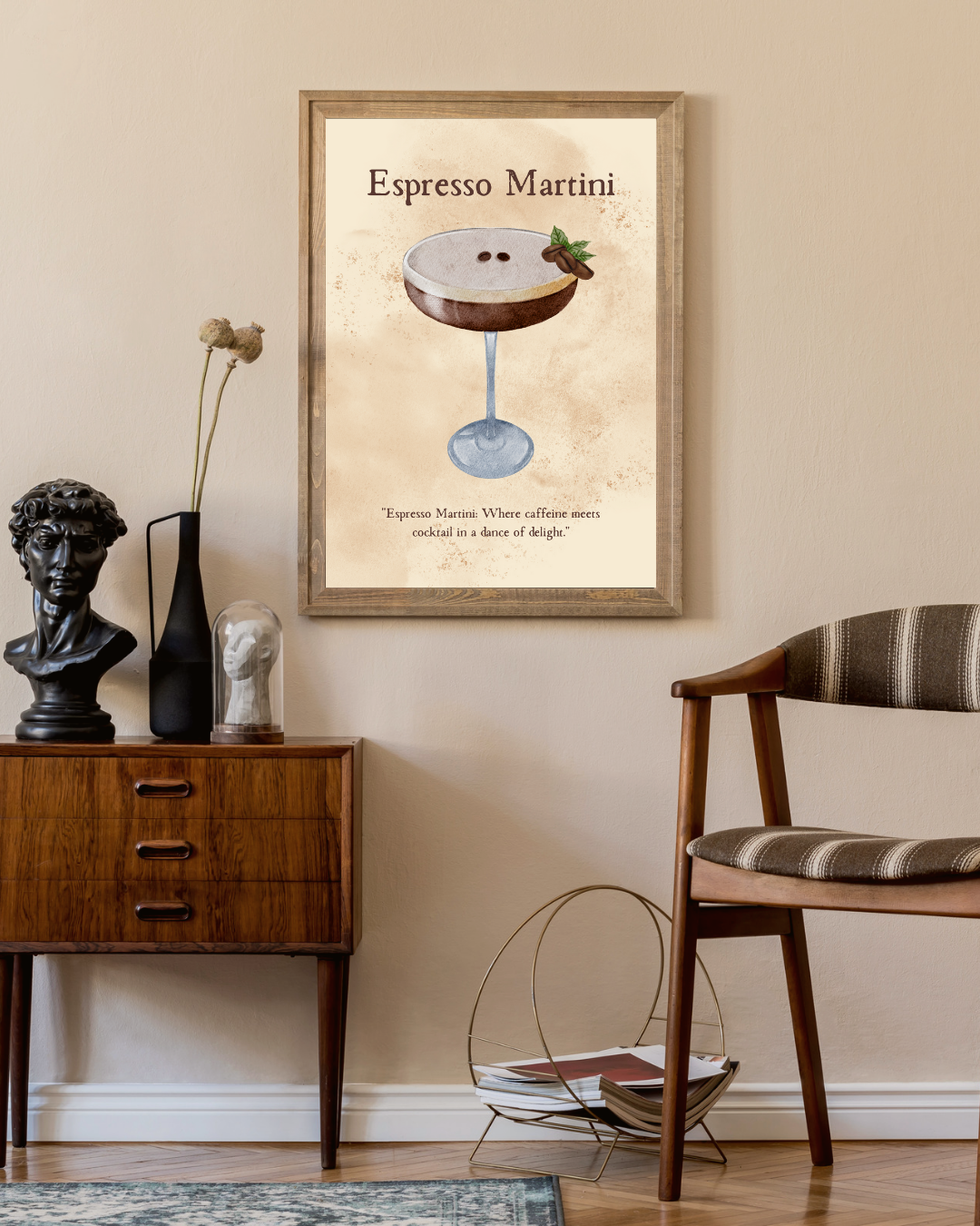 Expresso martini Poster – portret wanddecoratie van WallArtistic