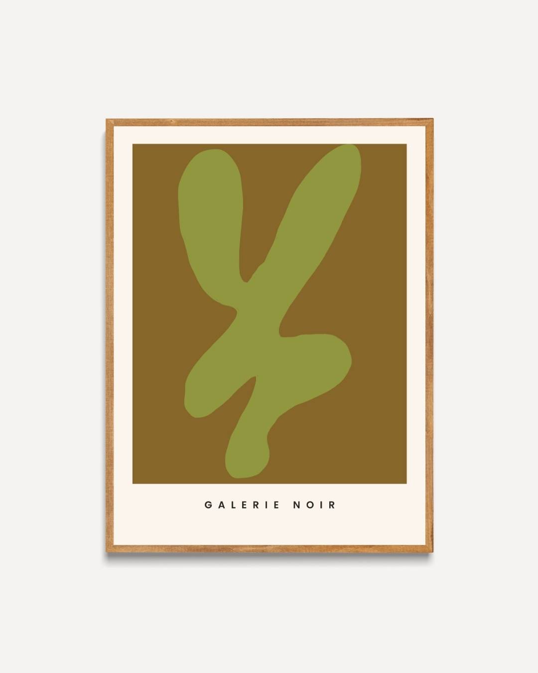 Abstracte groene vorm Poster – portret poster als wanddecoratie