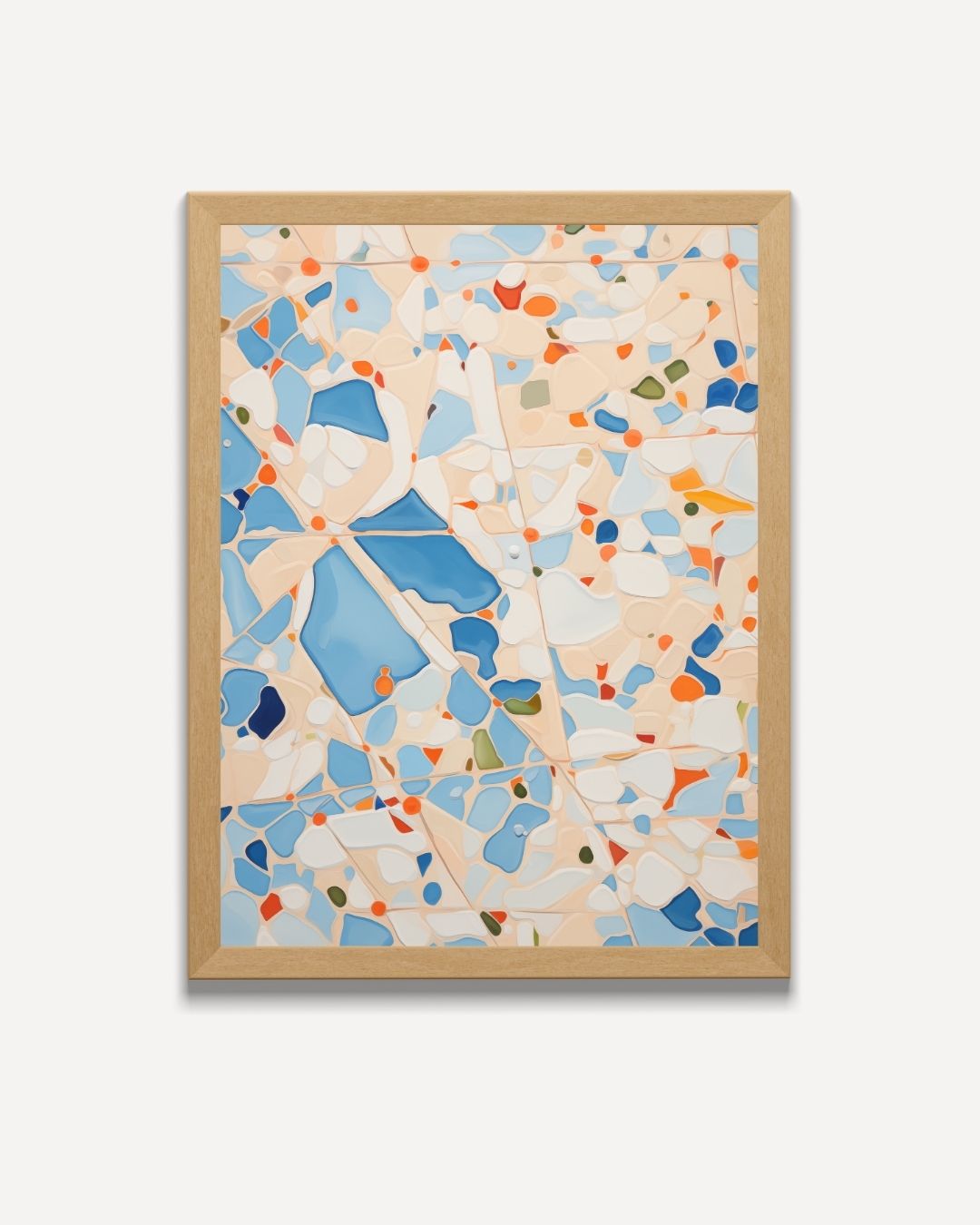 Abstracte Bloemenpracht Poster – portret poster als wanddecoratie