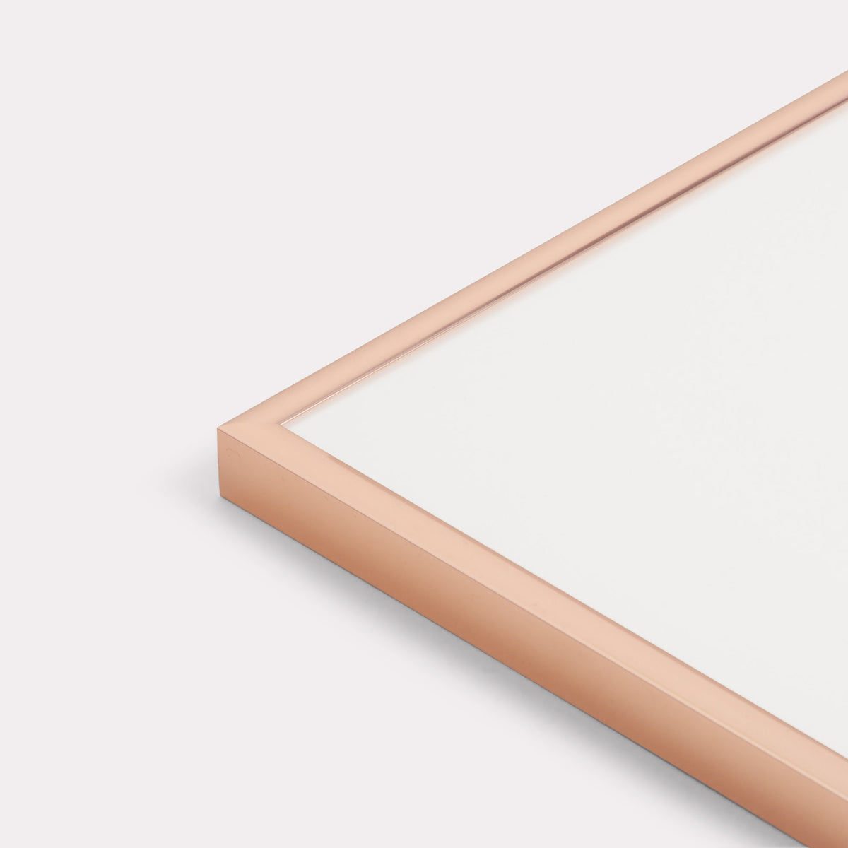 Cornice a giorno in alluminio oro rosa lucido