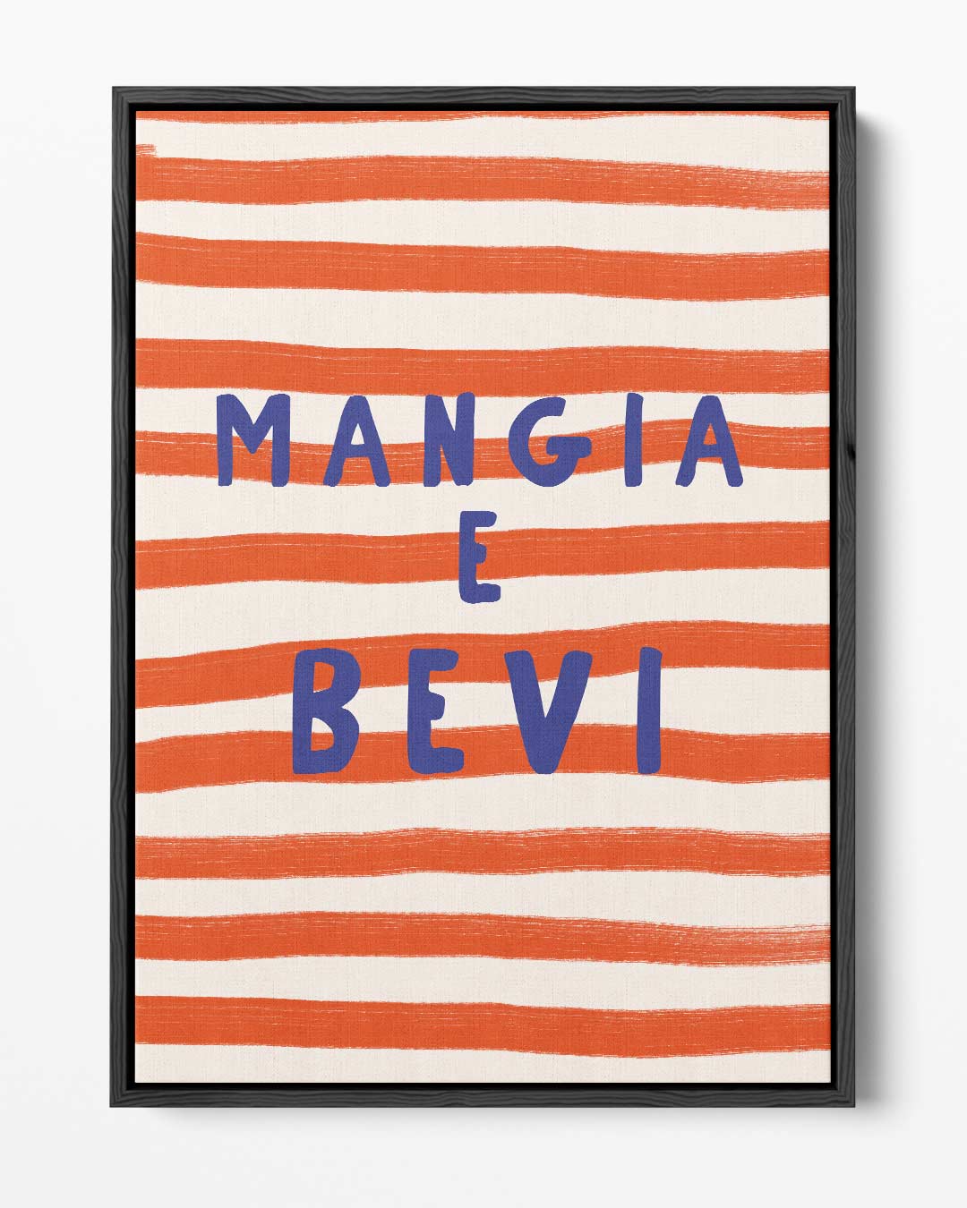 Mangia e bevi – portret kunstwerk als wanddecoratie
