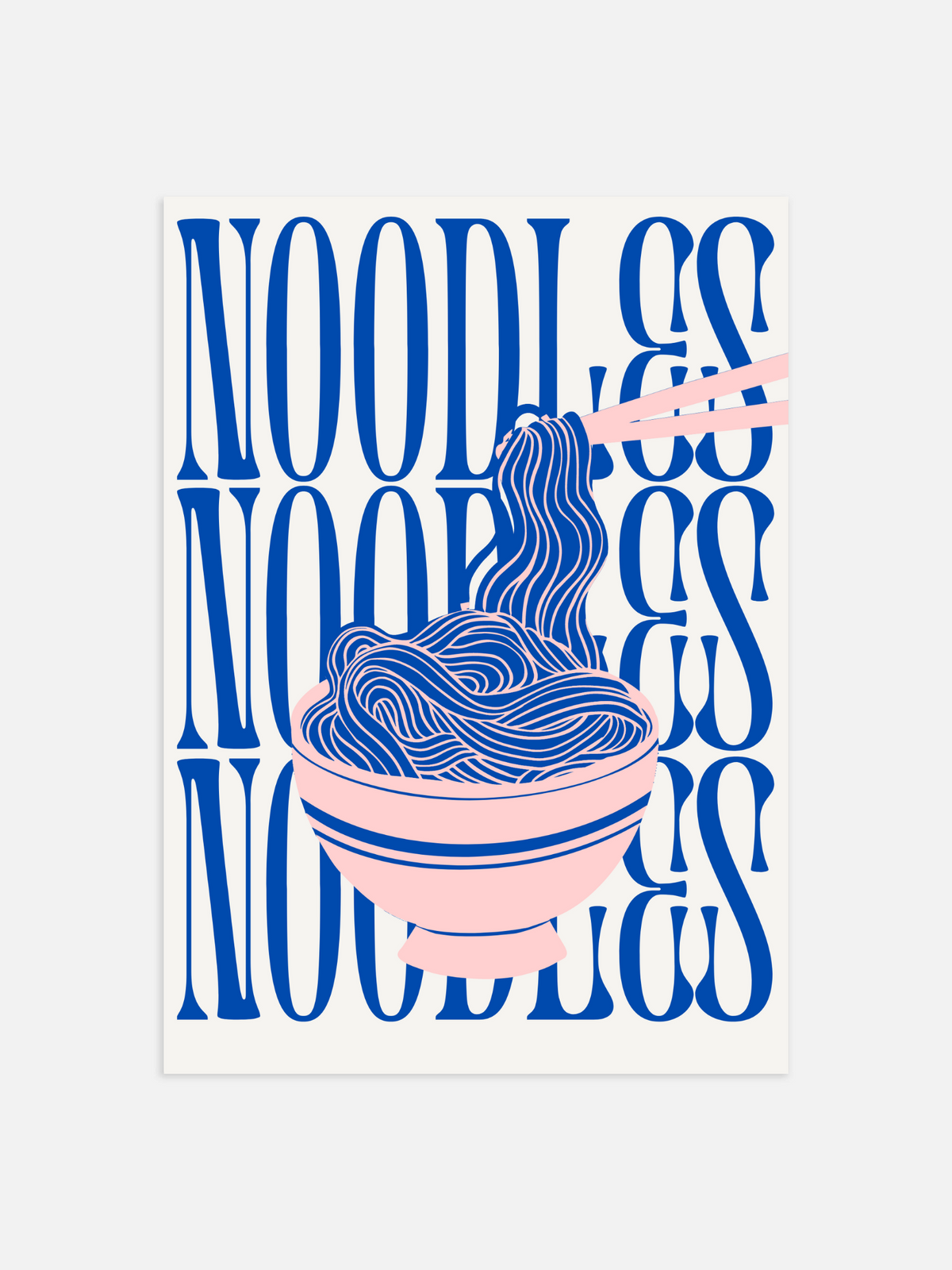 Noodles Poster – portret poster als wanddecoratie