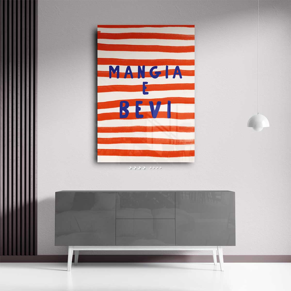 Mangia e bevi – modern portret kunstwerk van WallArtistic