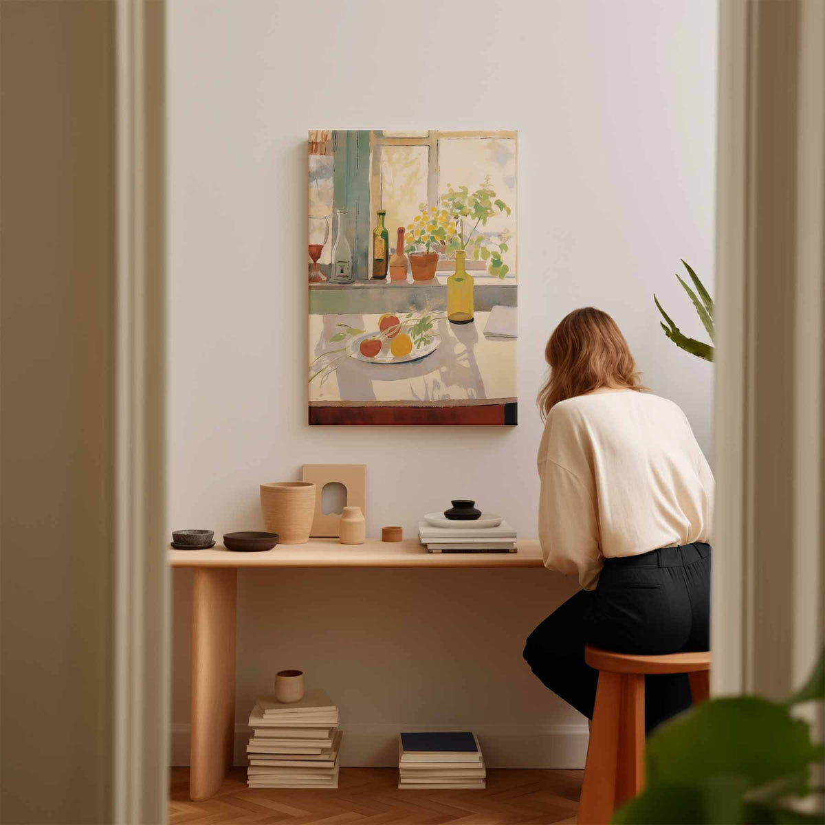 Vensterlicht – staand kunstwerk voor modern interieur