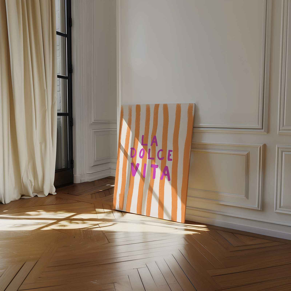La dolce vita minimal – modern portret kunstwerk van WallArtistic