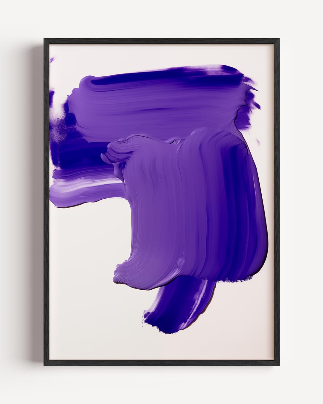 Abstracte Paarse Expressie – abstracte portret poster als wanddecoratie