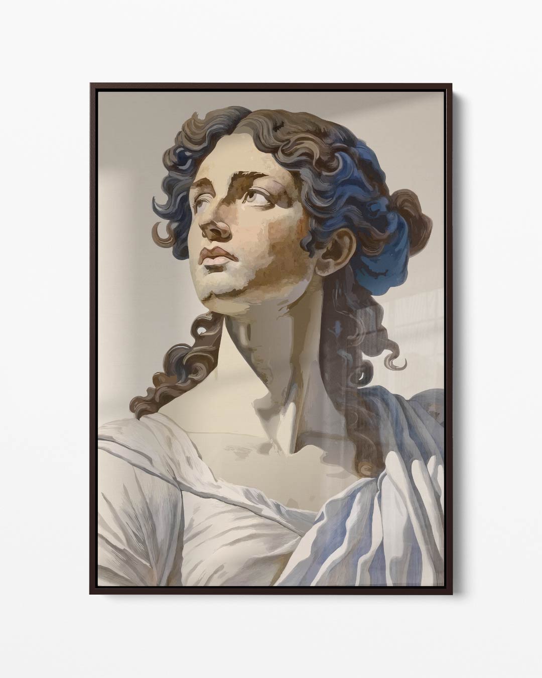 Klassieke Buste Met Krachtige Blik – portret kunstwerk als wanddecoratie
