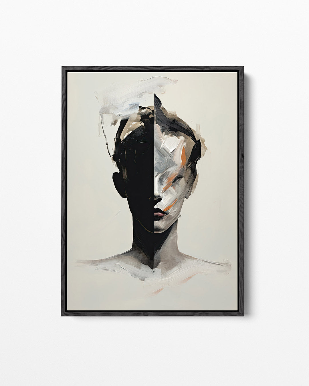 Geometrisch portret – staand wanddecoratie kunstwerk