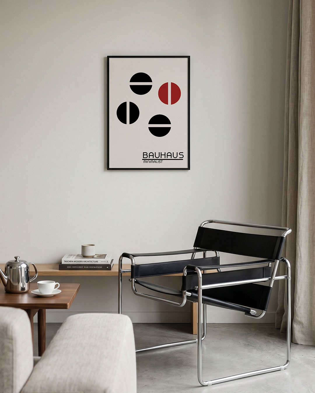 Vormen en vlakken – geometrische Bauhaus poster in staand formaat
