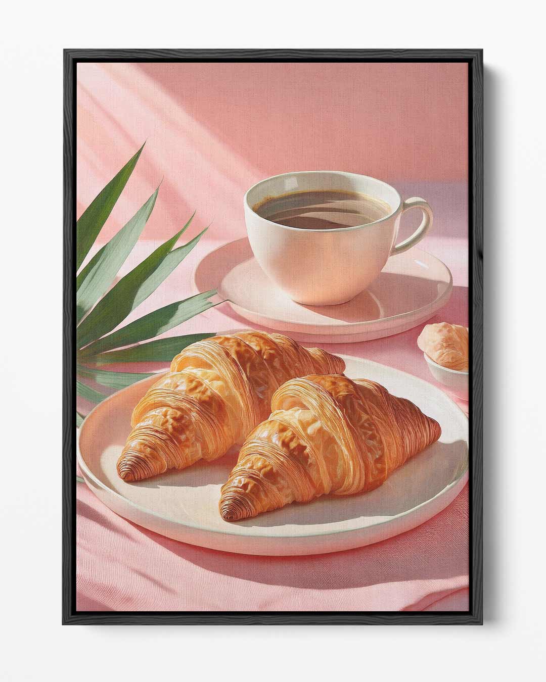 Croissant Serenade – portret kunstwerk als wanddecoratie