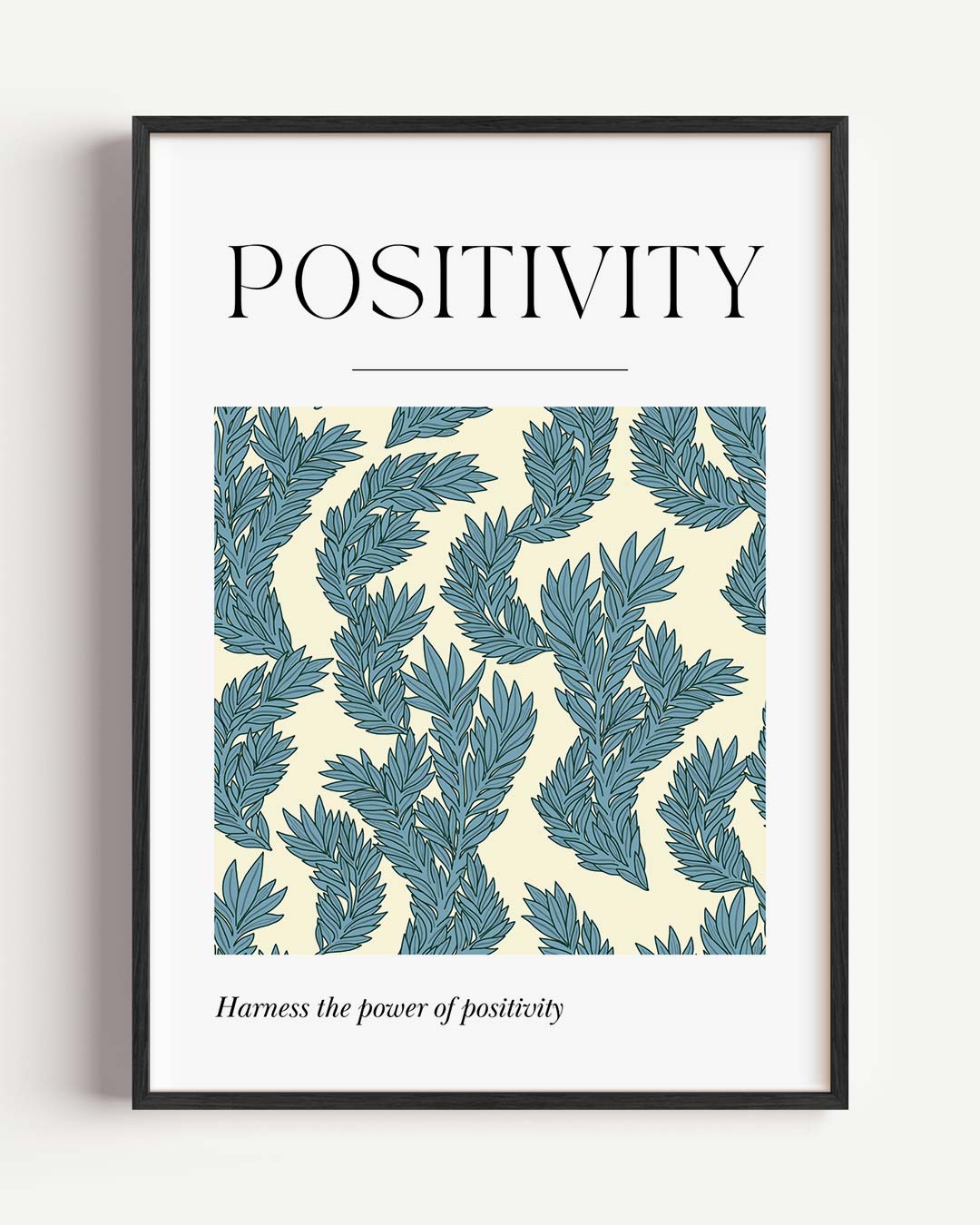 Positivity Botanical – quote portret poster als wanddecoratie