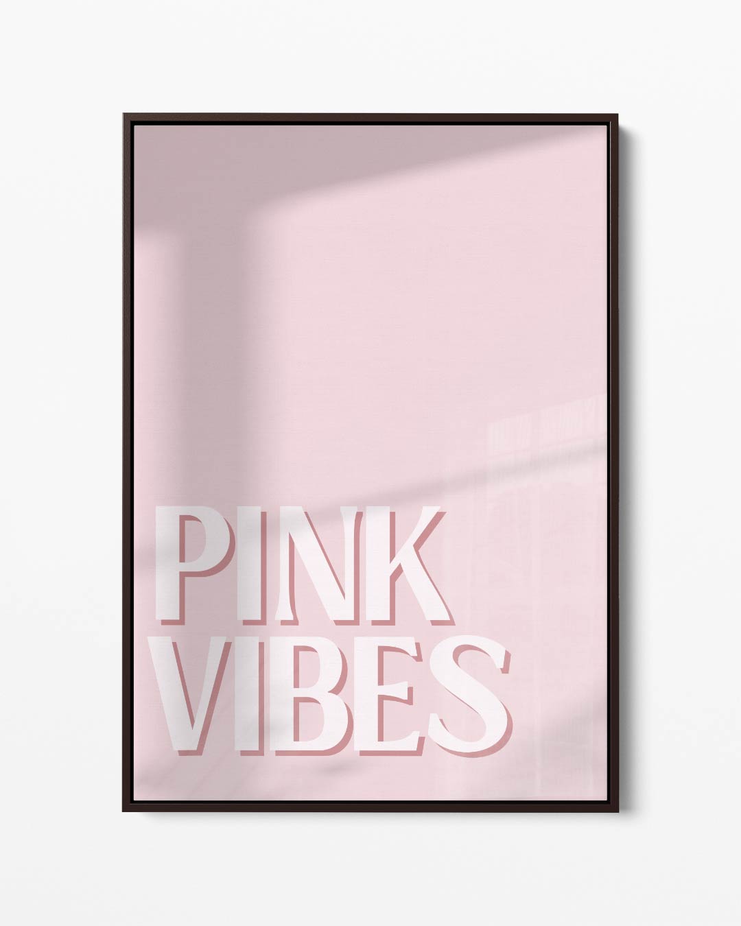 Pink Vibes Poster – portret kunstwerk als wanddecoratie