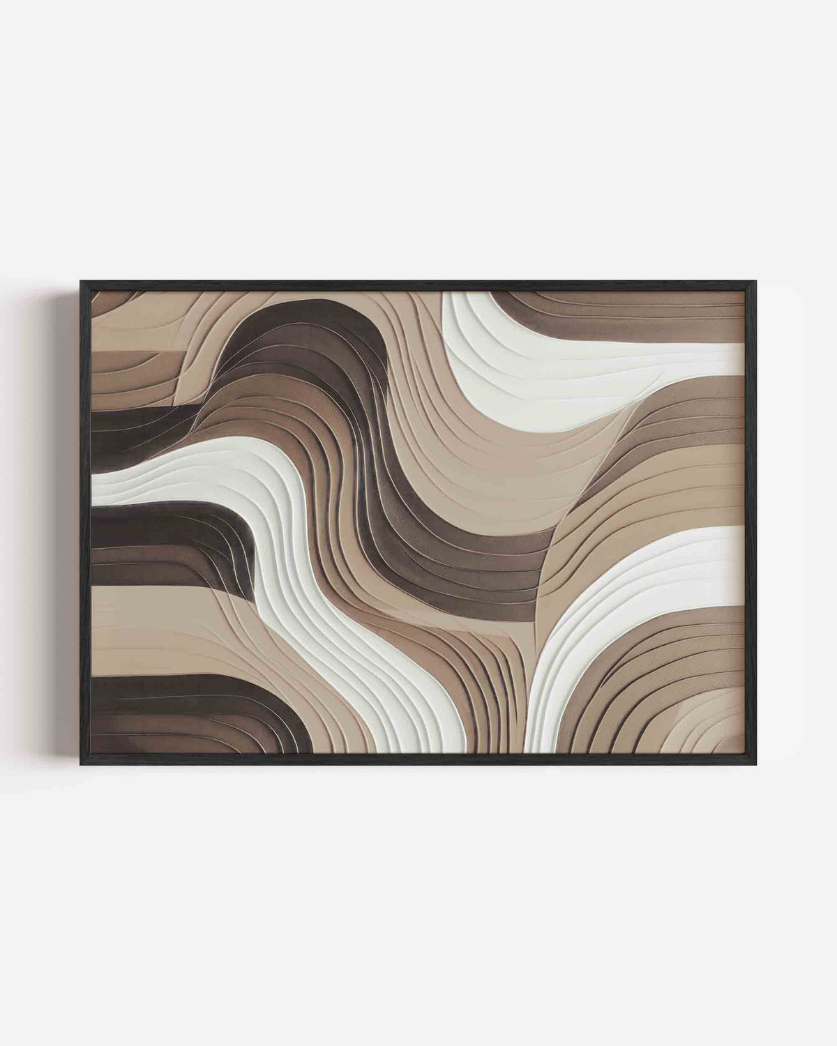 Golvende lijnen – abstracte landscape poster als wanddecoratie
