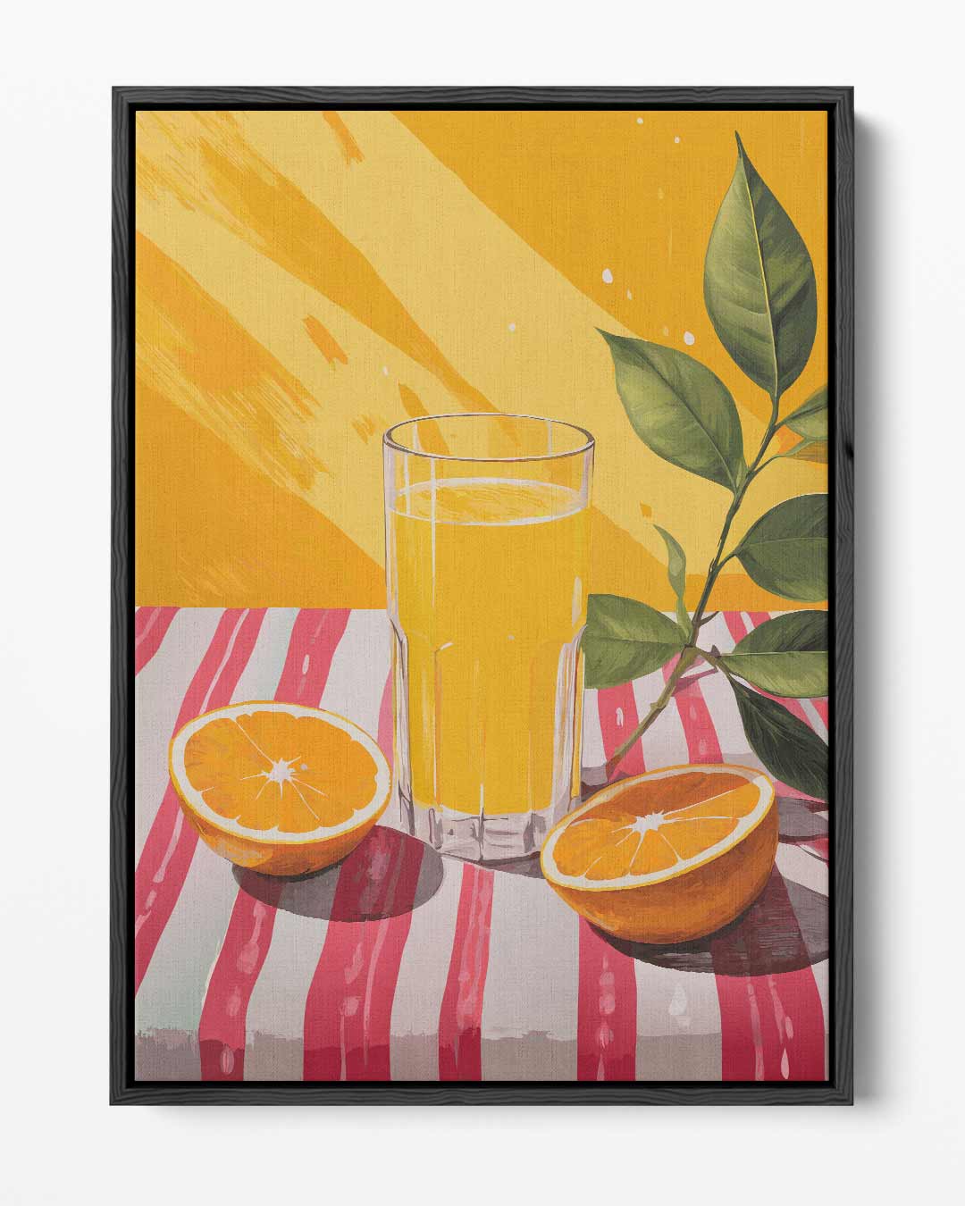 Verfrissende Citrus Zomer – portret kunstwerk als wanddecoratie