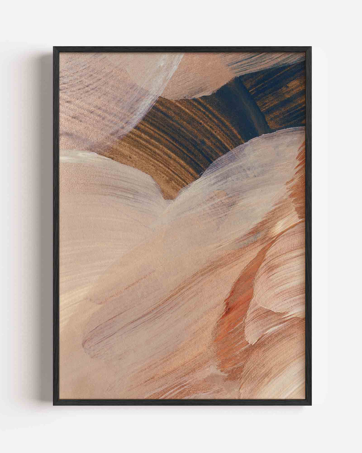 Abstracte penseelstreken – schilderkunst portret poster als wanddecoratie
