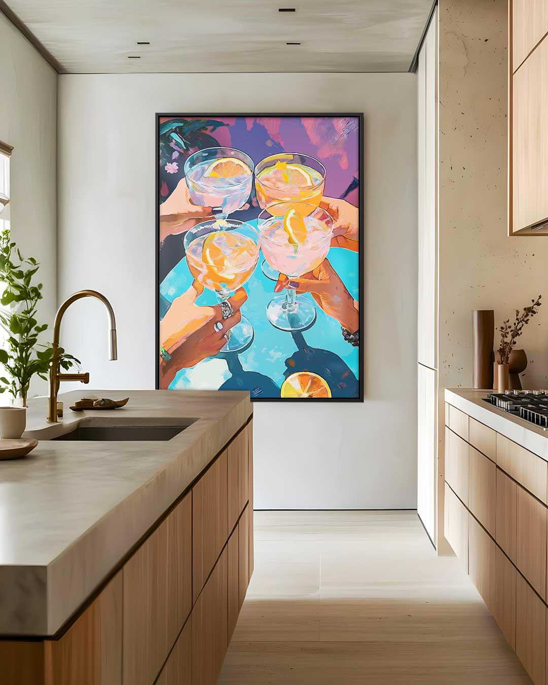Proostend Genot – staand kunstwerk voor modern interieur