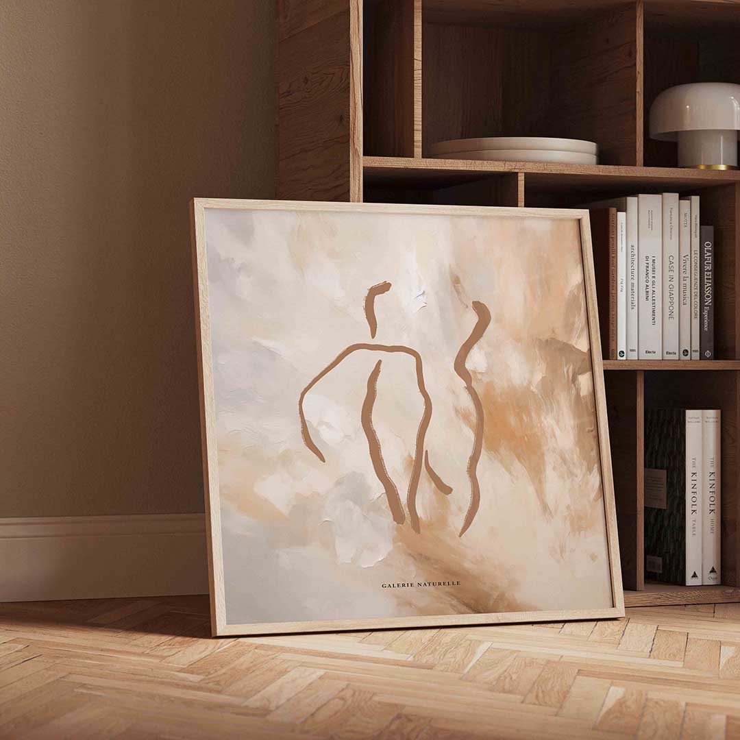 Abstracte figuren – moderne wandkunst met kleur en vormen als poster