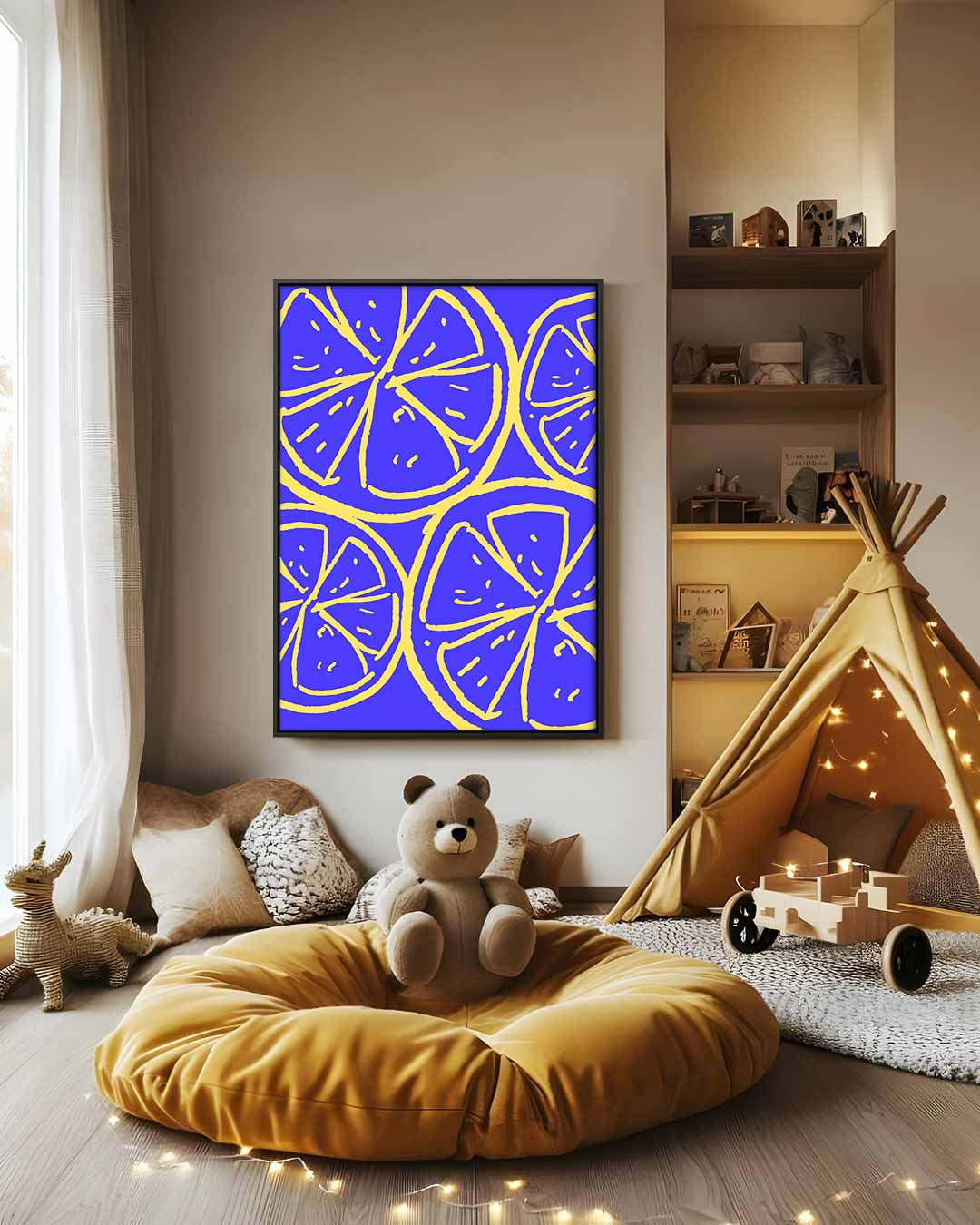 Citrus Fantasie – modern portret kunstwerk van WallArtistic