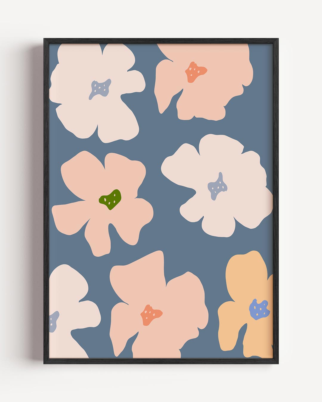 Vrolijke Bloemenpracht – bloemen portret poster als wanddecoratie