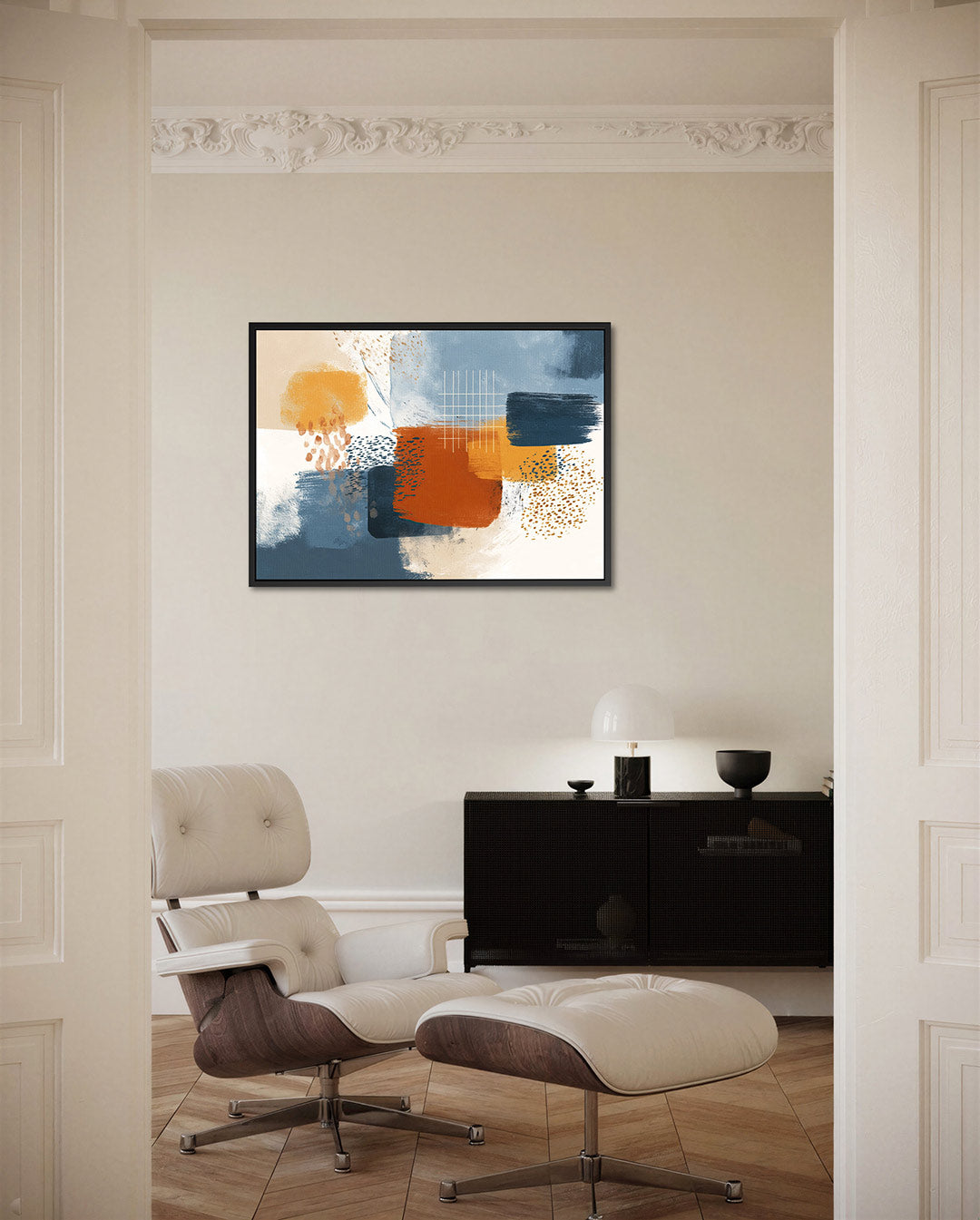 Kleurencompositie – liggende wanddecoratie