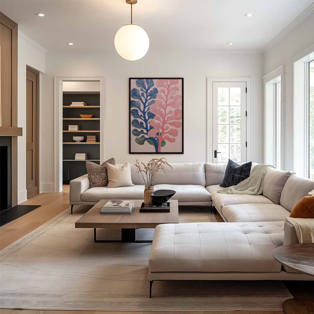 Bloeiende Fantasie – modern portret kunstwerk van WallArtistic