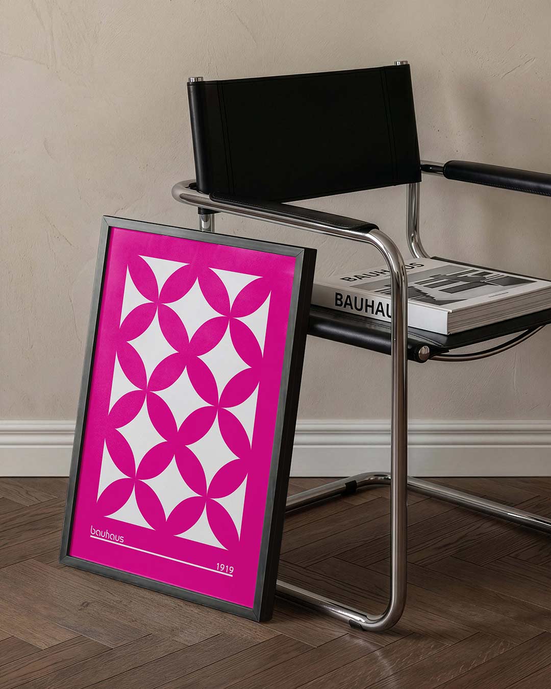 – staande Bauhaus poster voor aan de muur