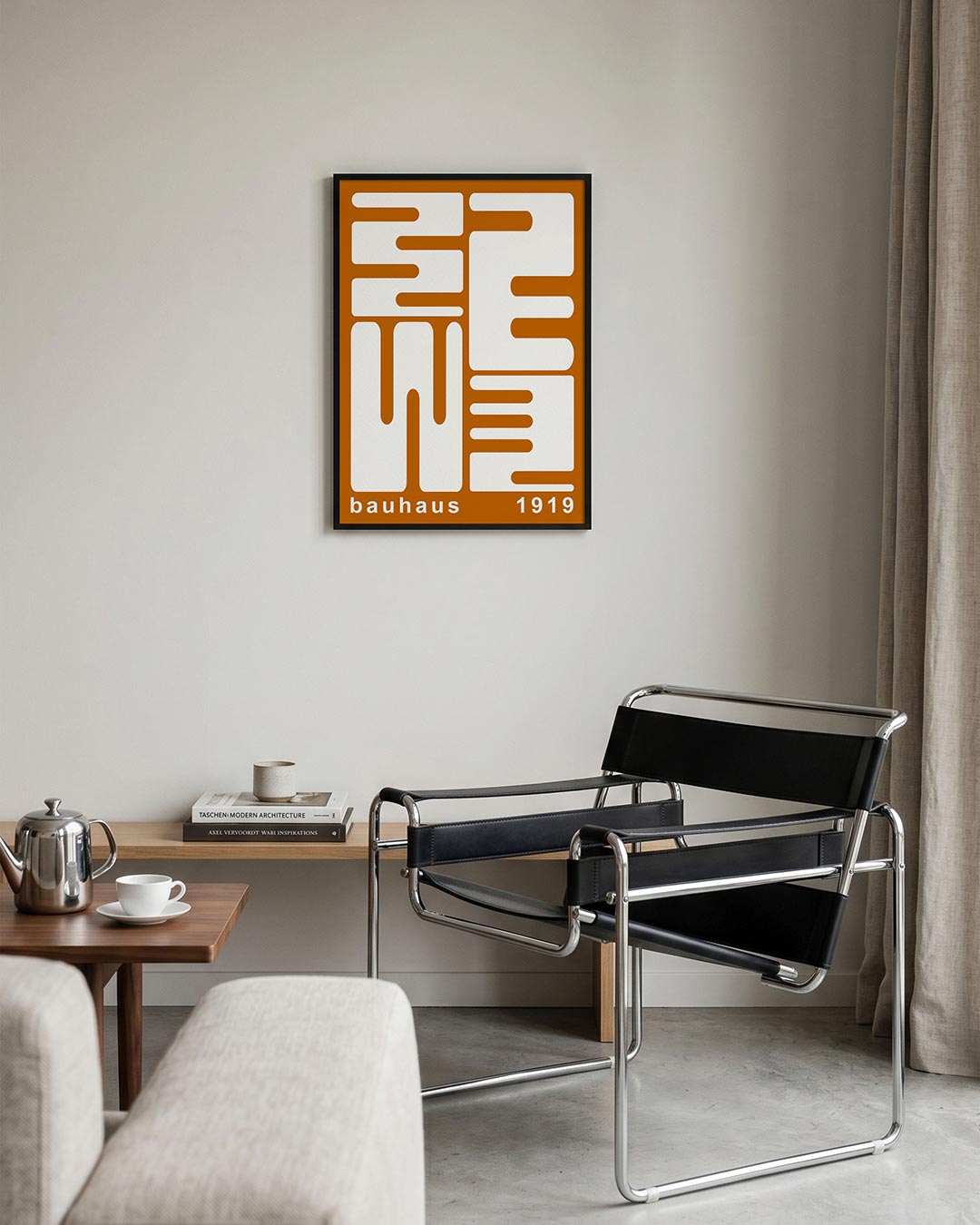  – geometrische Bauhaus poster in staand formaat