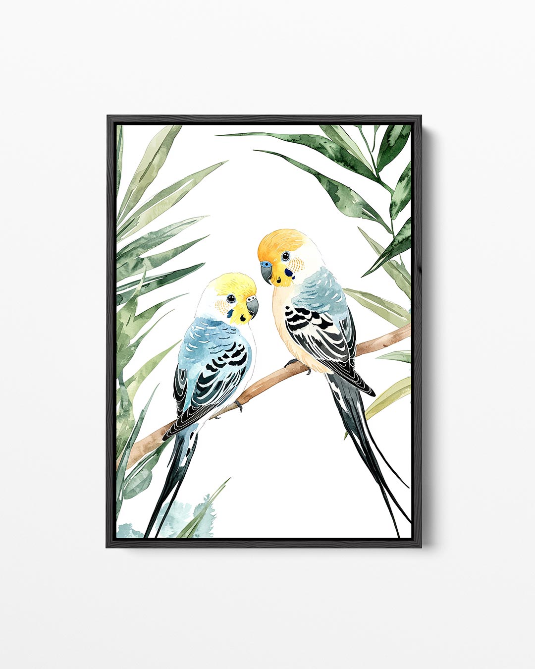 Vogels en bladeren – staand wanddecoratie kunstwerk