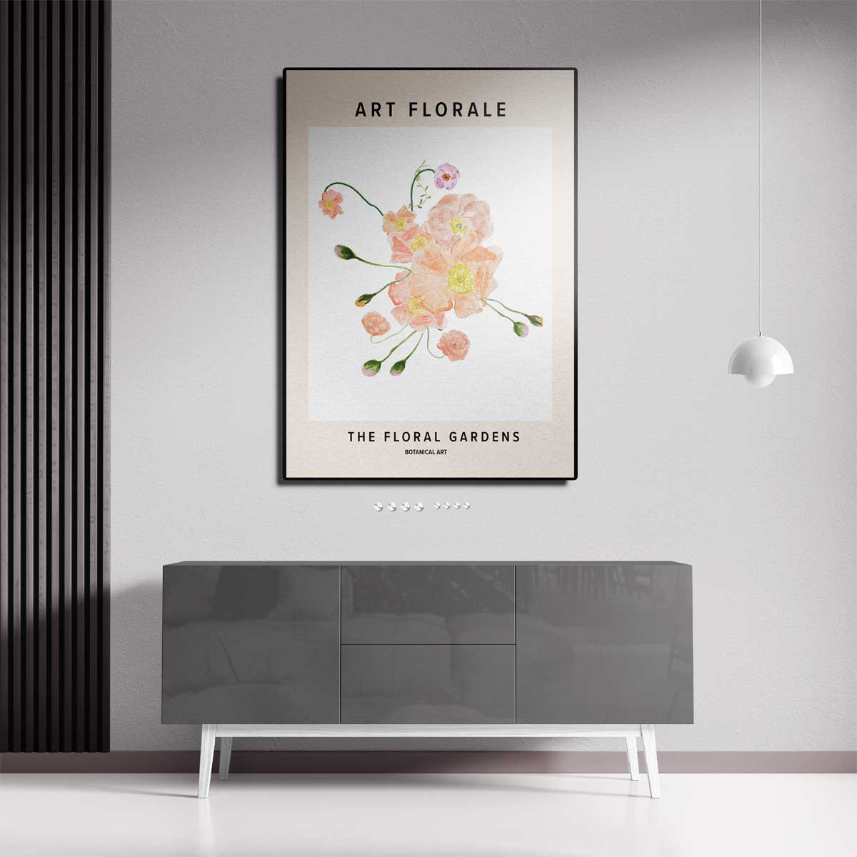 Bloeiende Tuinen Botanische Kunst – portret wandkunst van WallArtistic