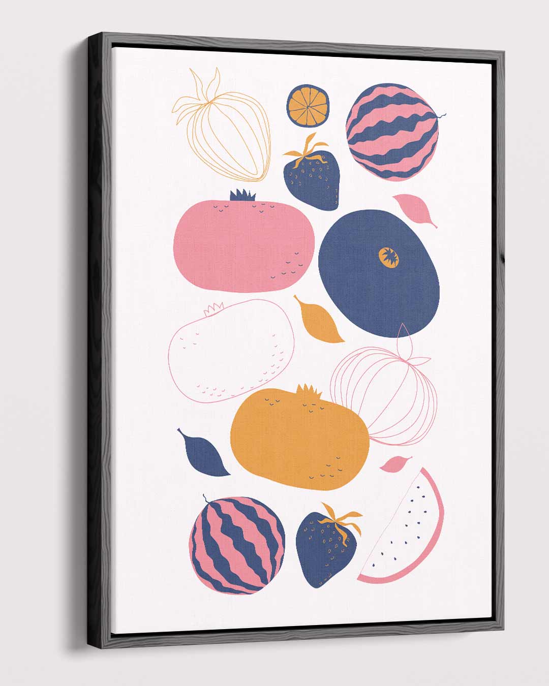 Fruitige Kunstprint – modern portret kunstwerk van WallArtistic