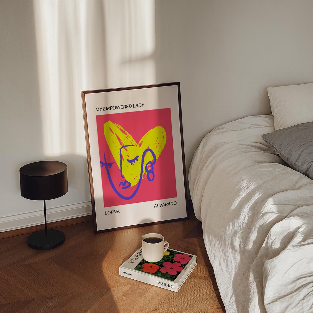 My Empowered Lady – staande Popart wanddecoratie van WallArtistic