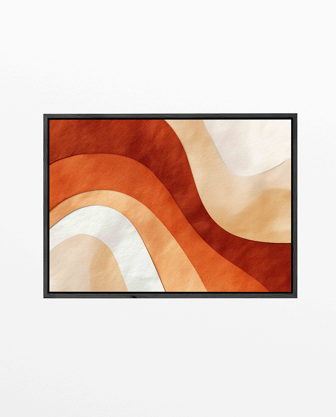 Golvende kleurencompositie – Lijnen – liggend abstract kunstwerk